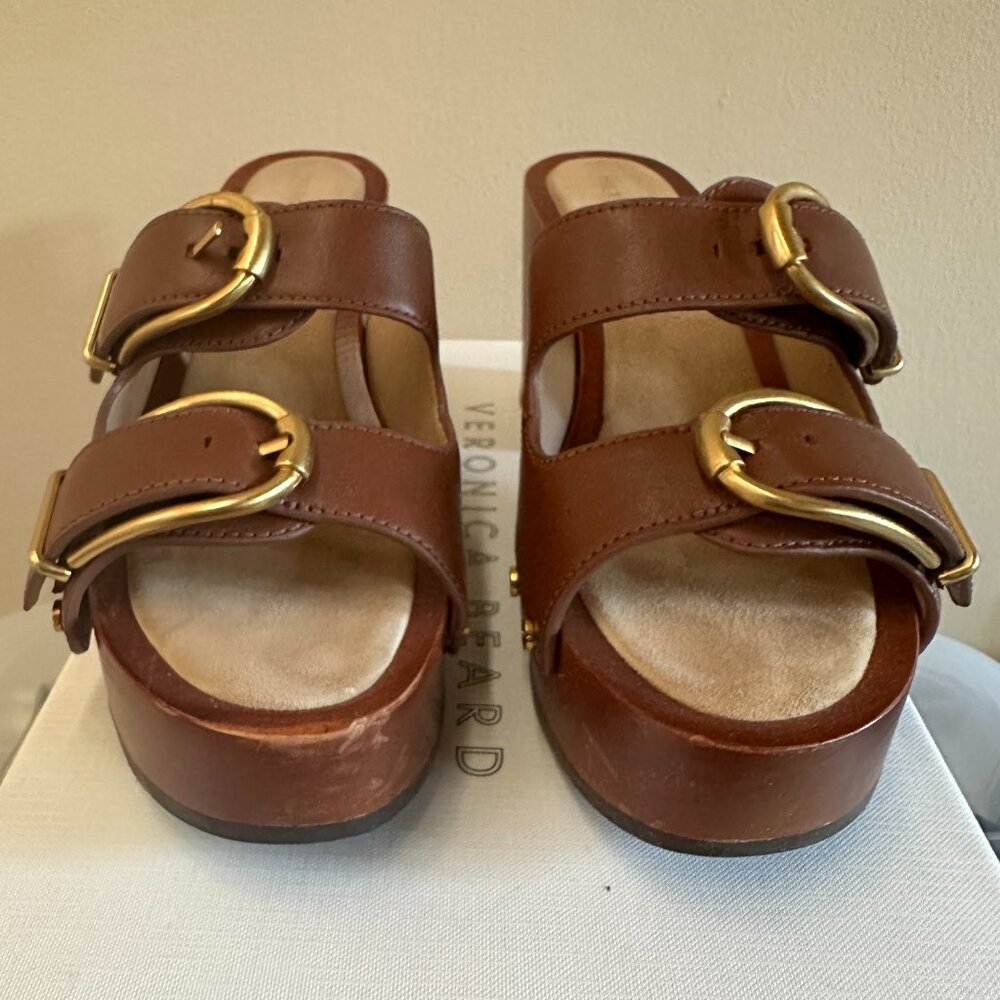 Veronica Beard Halifax Platform Clog Sandals - Picture 6 of 8